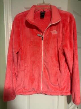 The North Face Women's Coral Pink Plush Fleece Jacket